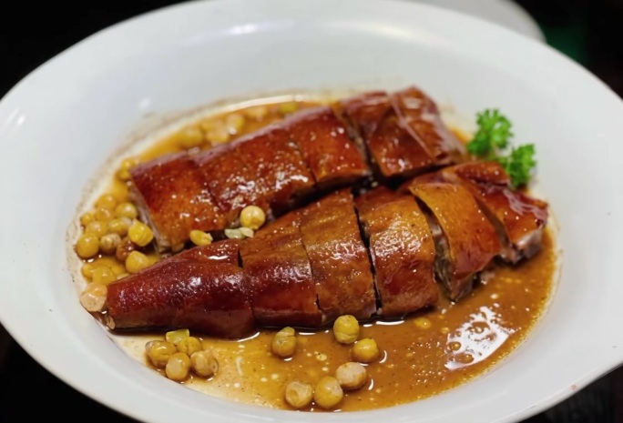 港式烧鸭美食展示