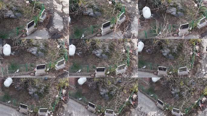 河南郑州周悼王陵墓航拍