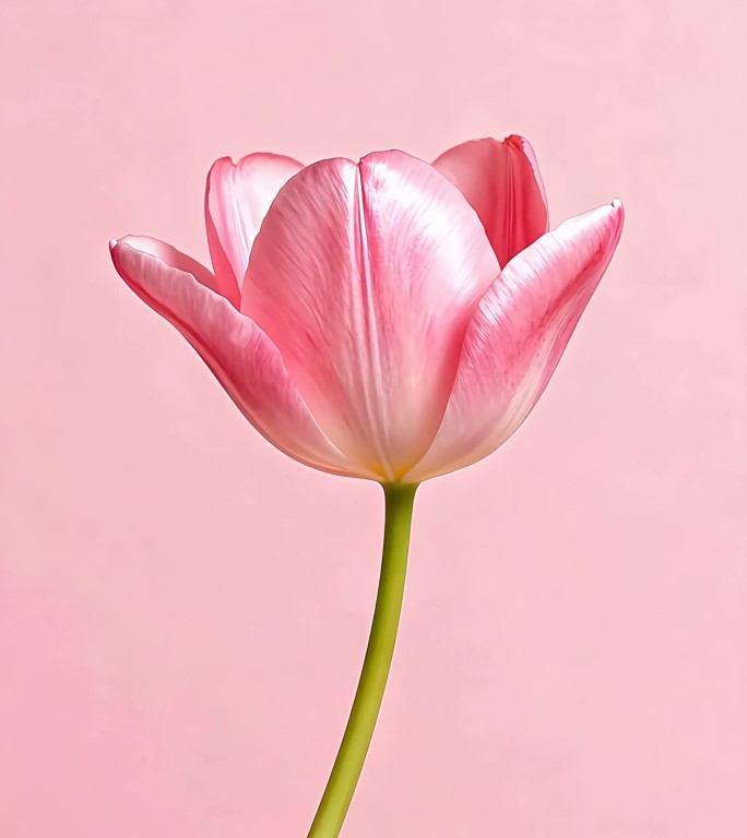 粉色郁金香 粉色背景