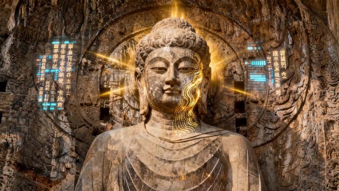 敦煌石窟数字艺术展示 AI复原敦煌壁画