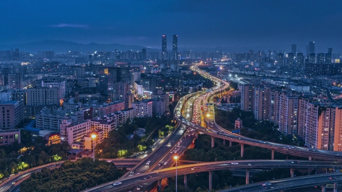 昆明双子塔延时