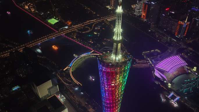 广州塔夜景海心沙大桥