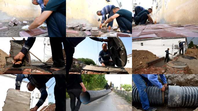 农村道路施工建设现场