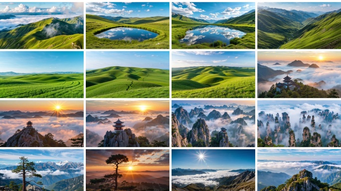 自然风光壮丽山景云海