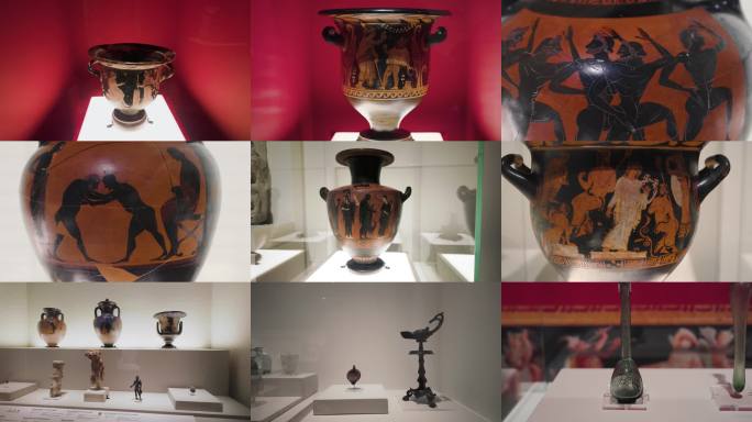 古罗马希腊陶罐生活文物