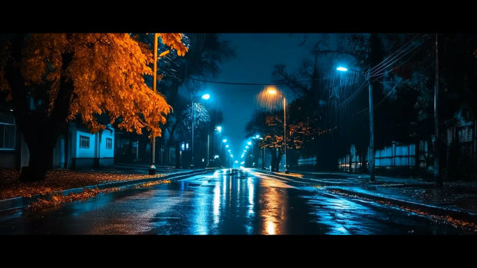 消愁 毛不易-伤感雨夜LED大屏