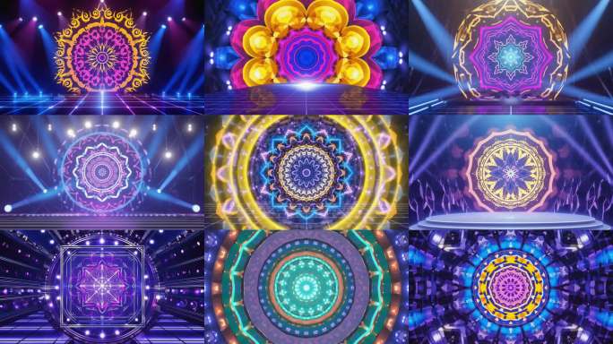 铃鼓舞-配乐成品舞台背景视频