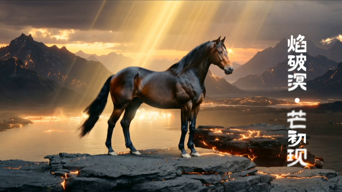 震撼大气2026马年年会开场片头视频模版