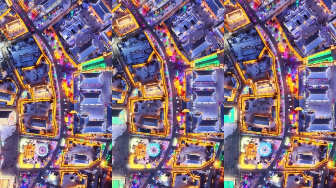 航拍延吉1128-竖构图-下降-民俗园