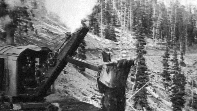 修路 筑路 工程 蒸汽时代 美国