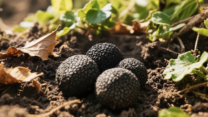 黑色食用菌蘑菇摆拍展示