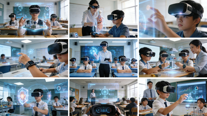 VR科技课堂教学 沉浸式智慧教育场景