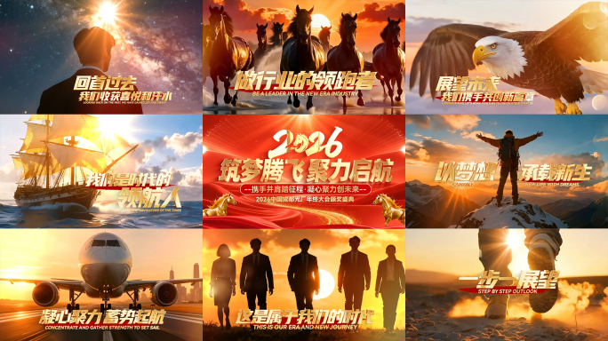 2026马年企业年会盛典开场片头