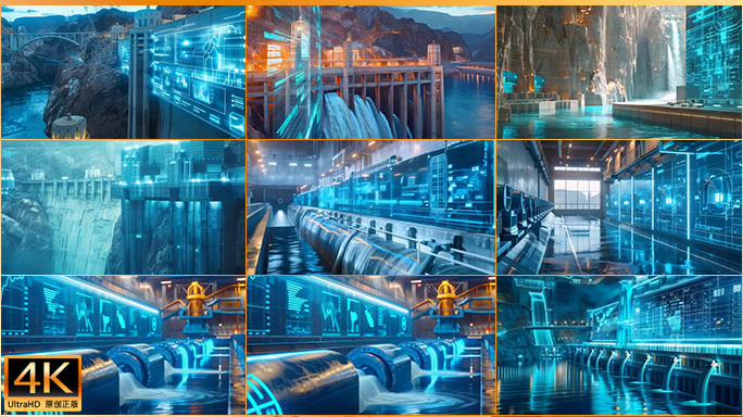 智能水电站水坝/水力发电站/科技水库大坝