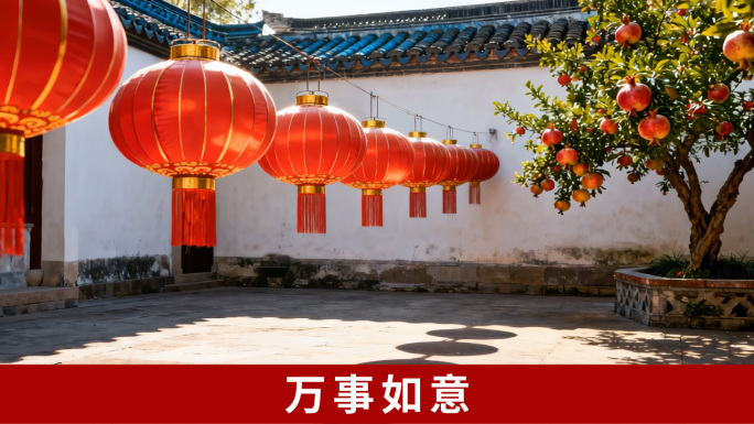 万事如意-LED歌曲舞台祝福背景新年配乐