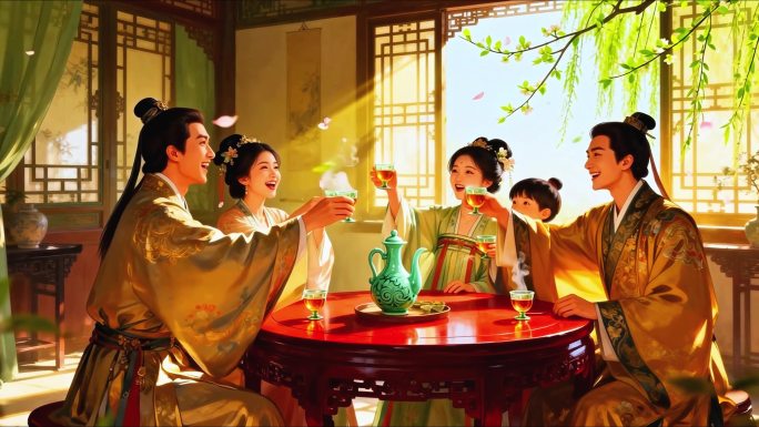 元日 王安石 无字幕 春节新年元旦 民俗