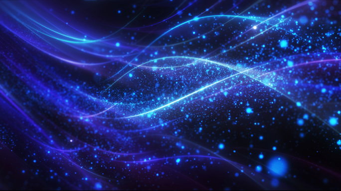 蓝紫色动感光效循环背景视频