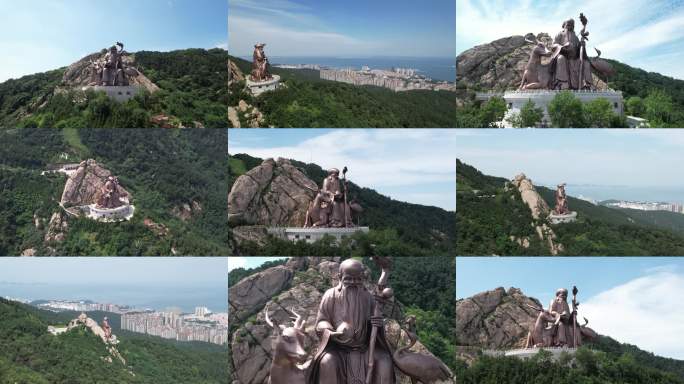 烟台莱山岱王山竹林寺老寿星 鹿鸣小区寿星