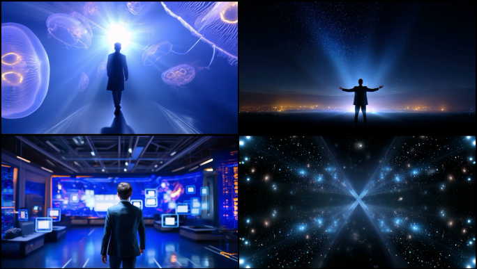 未来科技人类探索数字宇宙中的创新者