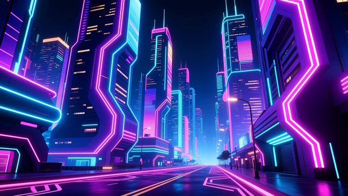 酷炫背景 霓虹 灯光合集4K