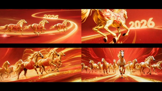 欢聚一堂-喜庆新年LED大屏