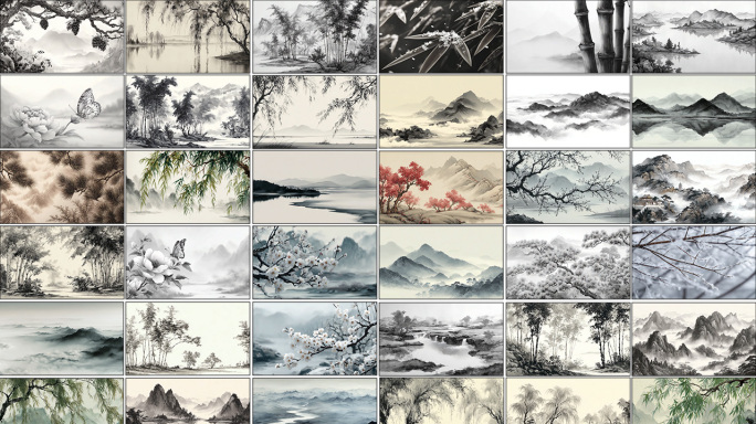 水墨山水 意境水墨风景视频