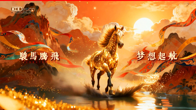 2026马年倒计时年会晚会片头4K模板