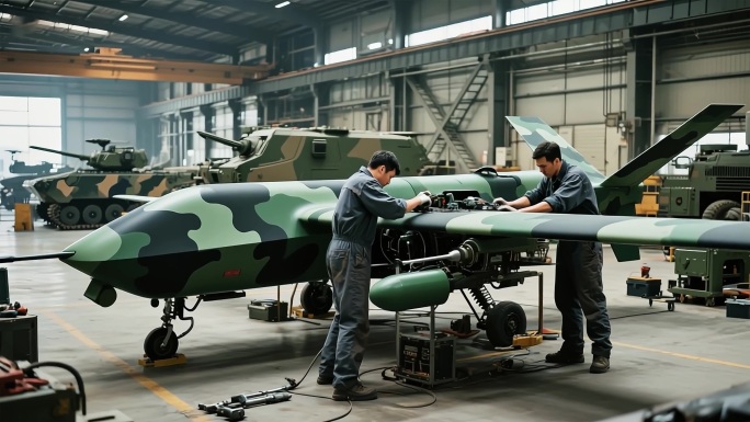 军用无人机生产制造指挥作战