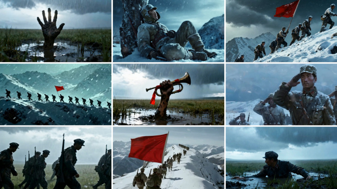 过雪山草地 配乐成品 长征组歌 长征诗词