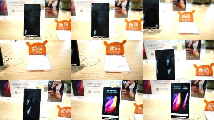 小米手机MIX一代-手机店新品展示实拍