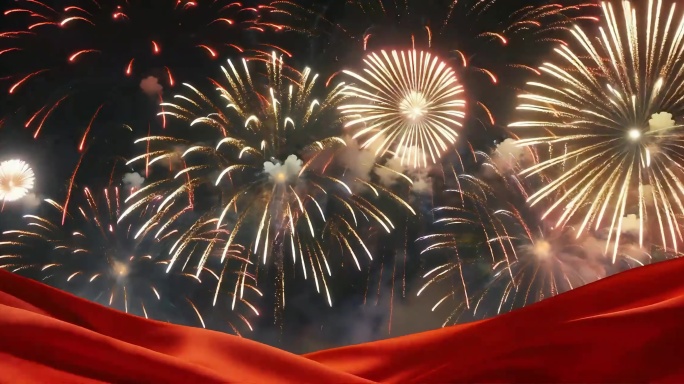喜庆节日烟火视频