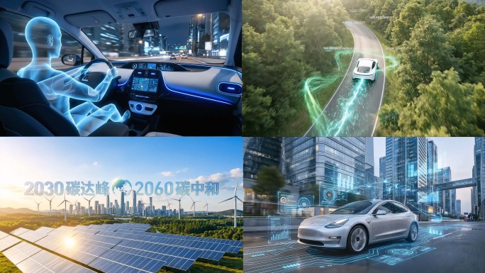 新能源汽车自动驾驶智能驾驶环保出行碳中和
