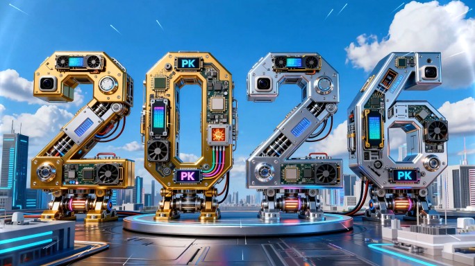 马年机甲游戏年会发布会开场倒计时启动仪式