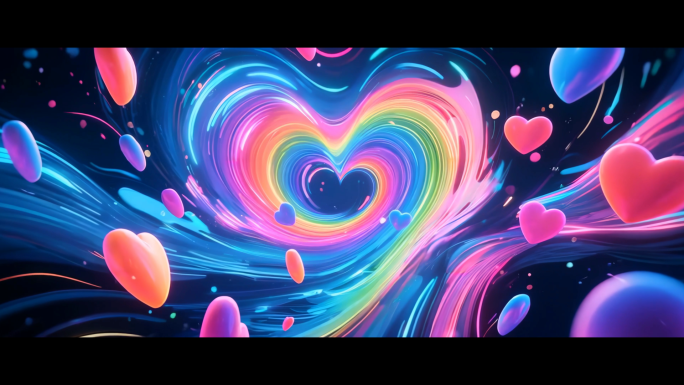 爱你 王心凌-唯美梦幻爱心LED大屏