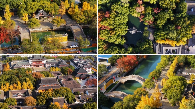 苏州西园寺航拍