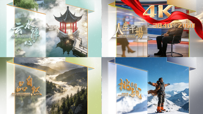 【无插件】五款图文标题片头