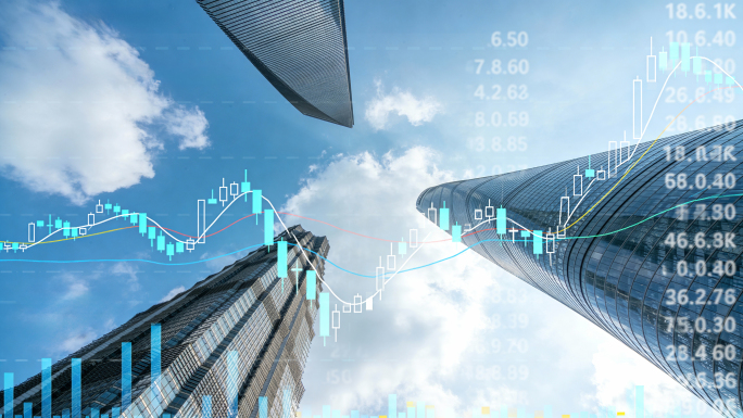 金融商务科技金融股市数据股票图表K线图