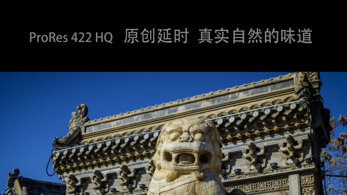 古县衙前的石狮子光影流逝延时 （三）