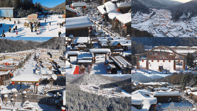 东北雪乡美景航拍2025