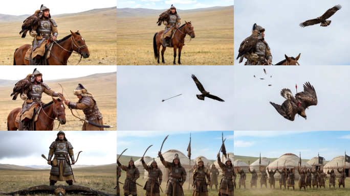 成吉思汗弯弓射大雕4k