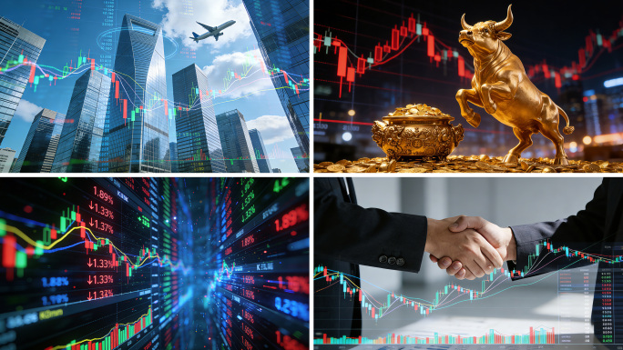 金融科技证券经济商务股市股票投资商业分析