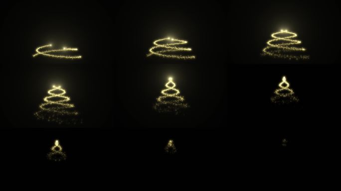 螺旋粒子光线上升AE模板