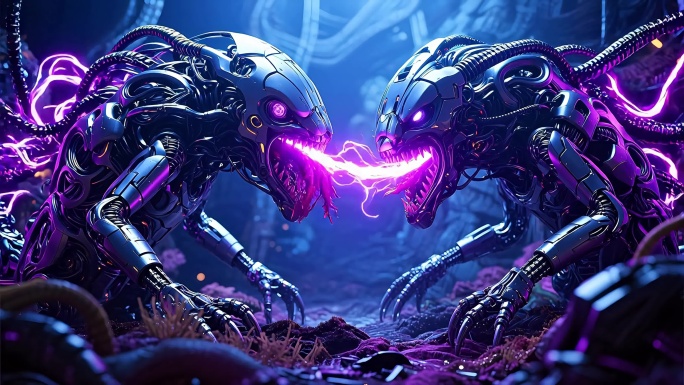 赛博风格外星生物