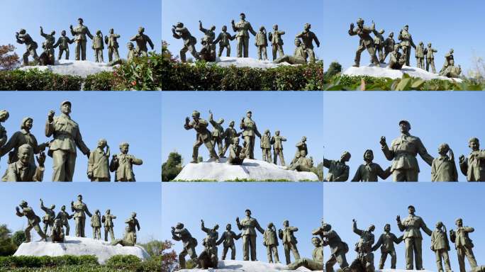 雷锋与少先队员雕塑