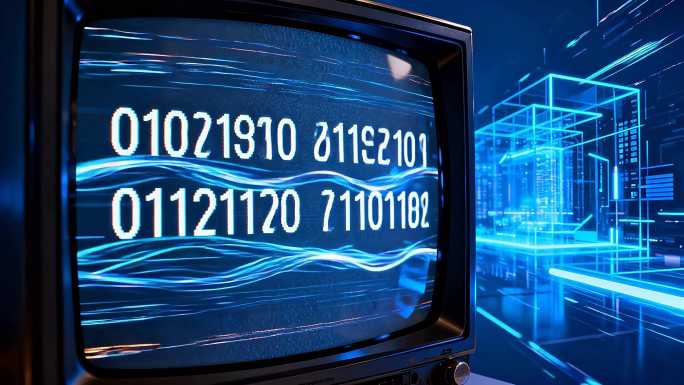 复古电视科技数据流