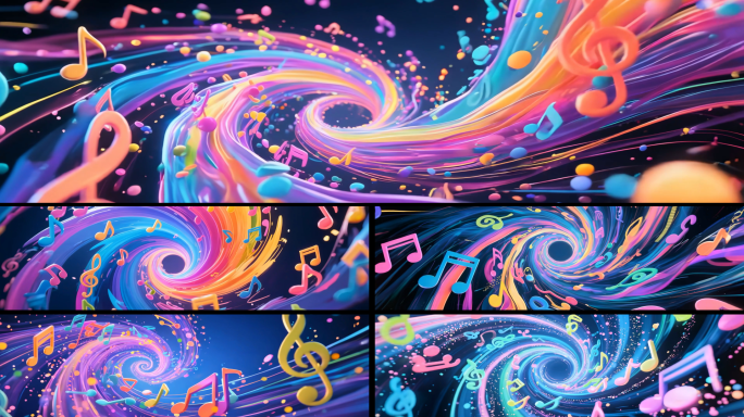 半糖主义-绚丽音符LED大屏