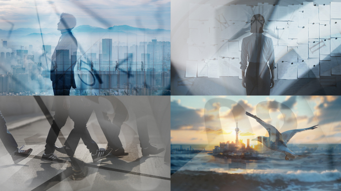 时间流逝日历翻页时钟指针脚步走路商务人生