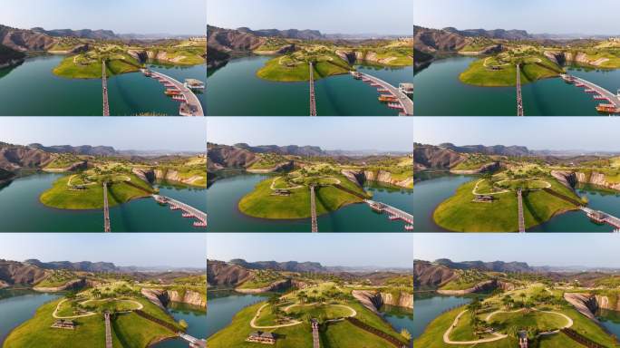 湖南郴州高椅岭丹霞地貌航拍