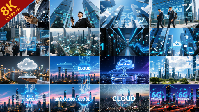8K-大数据互联网科技，数字城市智能时代