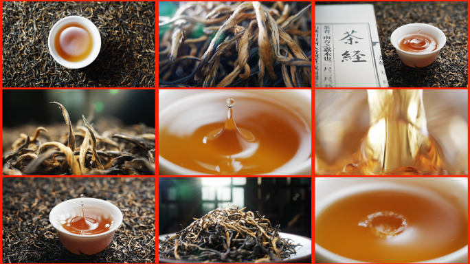 红茶特写茶茶汤泡茶沏茶